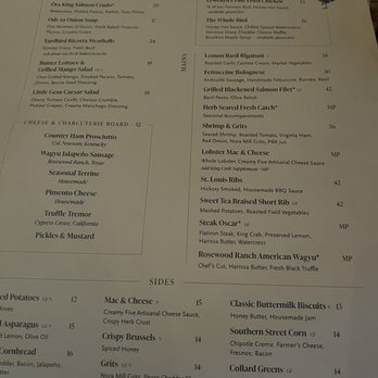Yardbird - Menu - Southern Near Me - Las Vegas, Nevada