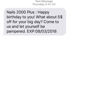 Nails 2000 Plus - Text message with the discount/gift offer - Nail Salons Near Me - Carlsbad, California Nails 2000 Plus - Text message with the discount/gift offer - Nail Salons Near Me - Carlsbad, California