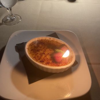 Queensview Steakhouse - A birthday crème boule. Delicious! - Steakhouses Near Me - Long Beach, California Queensview Steakhouse - A birthday crème boule. Delicious! - Steakhouses Near Me - Long Beach, California