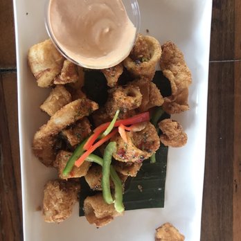 Skipper's Dockside - Fried calamari. Favorite appetizer, hands down! - Seafood Near Me - Key Largo, Florida Skipper's Dockside - Fried calamari. Favorite appetizer, hands down! - Seafood Near Me - Key Largo, Florida