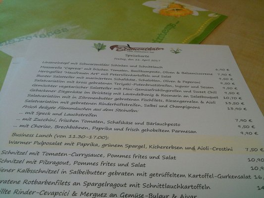Menu photo 1 Blumenthaler Cologne, NW