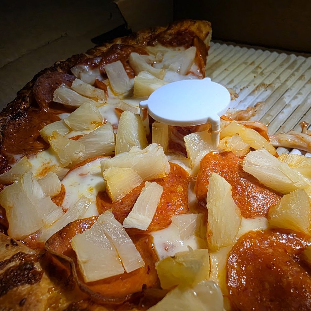 Peperoni and pineapple small Peperoni and pineapple small