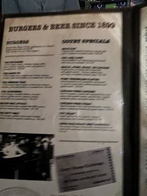 Menu photo 3 Courthouse Exchange Restaurant Independence, MO