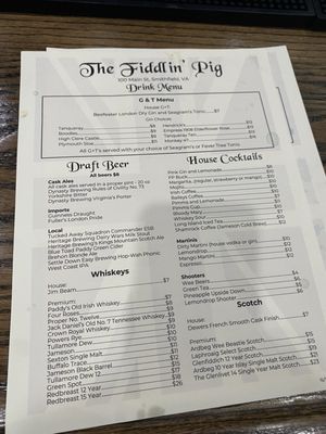 Menu photo 6 The Fiddlin Pig Smithfield, VA