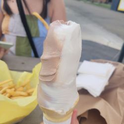 Hamburger Connection - Icecream cone, fries, outdoor seating
