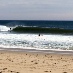 Belmar Beach 5th Ave - Surfers at Belmar Beach