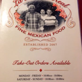 La Posada Real - Cool menu. - Mexican Near Me - Reno, Nevada