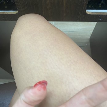 Colorful Nails & Spa - She said that this is normal and that she couldn't clean it - Nail Salons Near Me - Brooklyn, New York