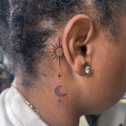 Mad Beach Ink - Sun and moon tattoo