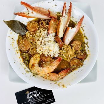 Supreme Gumbo - Your looking at our signature Supreme Gumbo ! The Best In Houston. - Food Delivery Services Near Me - Houston, Texas Supreme Gumbo - Your looking at our signature Supreme Gumbo ! The Best In Houston. - Food Delivery Services Near Me - Houston, Texas