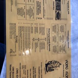 Menu October 2023