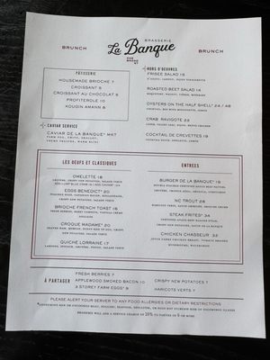 Menu photo 5 Brasserie La Banque Charleston, SC Menu photo 5 Brasserie La Banque Charleston, SC