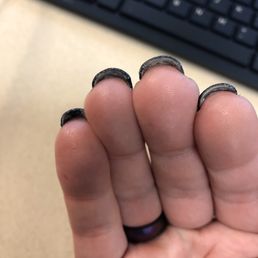That's yuck from under my nails, hard polish I couldn't get out. That's yuck from under my nails, hard polish I couldn't get out.
