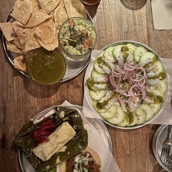 Clavel - Guacamole and chips, tamales (pork), Aguachile - Bars Near Me - Baltimore, Maryland