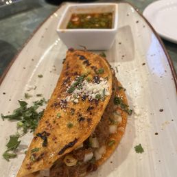 Quesabirria taco. Quesabirria taco.