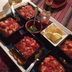 El Nopal - Our cocktail shrimp tapa that came with our drinks