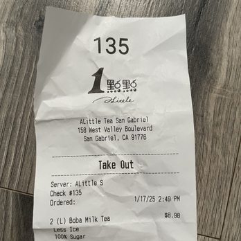ALittle Tea - Bubble Tea Near Me - San Gabriel, California