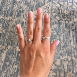 Gel manicure with OPI Bubble Bath Gel manicure with OPI Bubble Bath