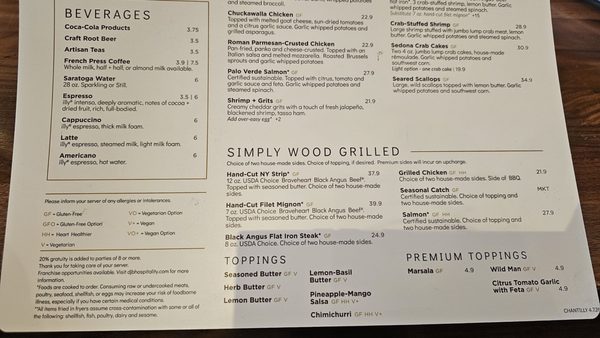 Menu photo 1 Sedona Taphouse - Chantilly Chantilly, VA