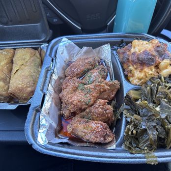 Mr Diddy's - Soul roll, special wings, Mac and cheese. Collard greens - Southern Near Me - Marietta, Georgia Mr Diddy's - Soul roll, special wings, Mac and cheese. Collard greens - Southern Near Me - Marietta, Georgia