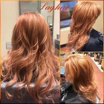 Bubbles Salon - Soft golden copper highlights and lowlights by Saghar - Hair Salons Near Me - Bethesda, Maryland Bubbles Salon - Soft golden copper highlights and lowlights by Saghar - Hair Salons Near Me - Bethesda, Maryland