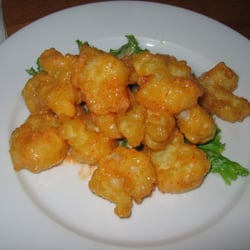 Creamy rock shrimp tempura