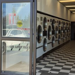 Entrance to Laundromat. Entrance to Laundromat.