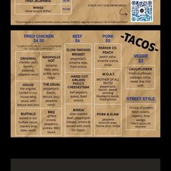 Downtown Cantina - Menu
