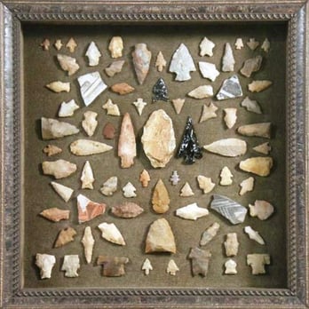 Bradley's Art & Frame - Custom framed arrowhead collection - Framing Near Me - Houston, Texas Bradley's Art & Frame - Custom framed arrowhead collection - Framing Near Me - Houston, Texas