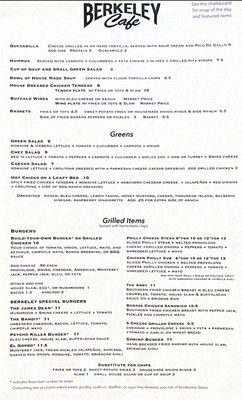 Menu photo 3 Berkeley Cafe Raleigh, NC