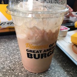 4.29 for less than half of a milkshake and MORE whip cream. Manager should really change their way of working things around here