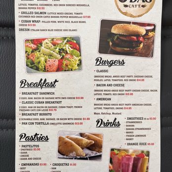 Oda’s Cafe - Menu page 2 of 2 - Coffee & Tea Near Me - Melbourne Beach, Florida Oda’s Cafe - Menu page 2 of 2 - Coffee & Tea Near Me - Melbourne Beach, Florida