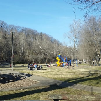Lake Atalanta - Playgrounds, picnic area and lake in the background. - Lakes Near Me - Rogers, Arkansas