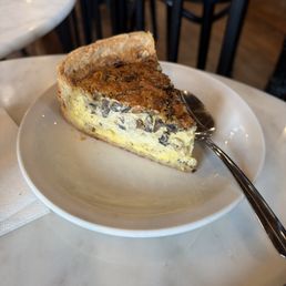 Quiche (mushroom and Swiss)