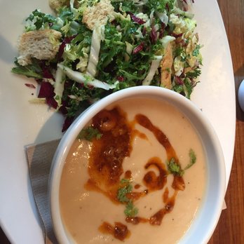 Northstar Cafe - Cauliflower cashew soup & simple salad lunch combo! Both are loaded with deliciousness! - New American Near Me - Westerville, Ohio Northstar Cafe - Cauliflower cashew soup & simple salad lunch combo! Both are loaded with deliciousness! - New American Near Me - Westerville, Ohio