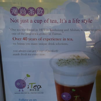 i-Tea - The sign says it all! - Tea Rooms Near Me - San Francisco, California