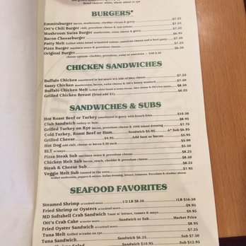 Ott House - Menu second page - Pubs Near Me - Emmitsburg, Maryland Ott House - Menu second page - Pubs Near Me - Emmitsburg, Maryland