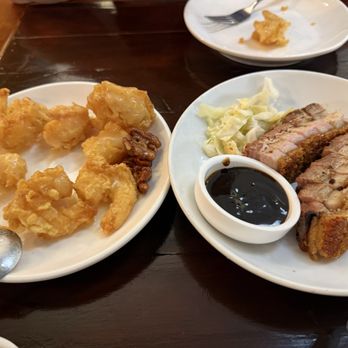 Tim's Kitchen - Walnut shrimp and crispy pork bellie - Asian Fusion Near Me - Davis, California Tim's Kitchen - Walnut shrimp and crispy pork bellie - Asian Fusion Near Me - Davis, California