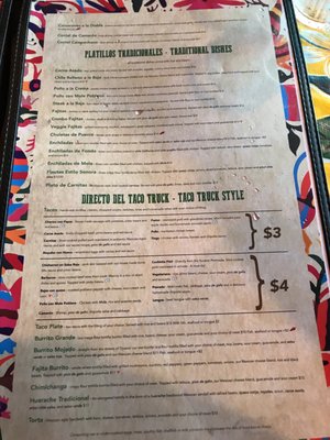 Menu photo 6 Tacos and Beer Seattle, WA