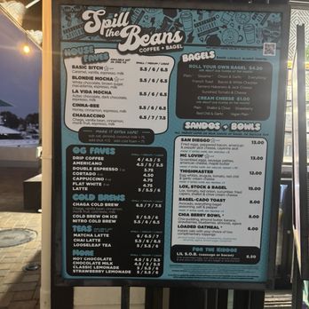 Spill the Beans - Menu - Coffee & Tea Near Me - San Diego, California Spill the Beans - Menu - Coffee & Tea Near Me - San Diego, California