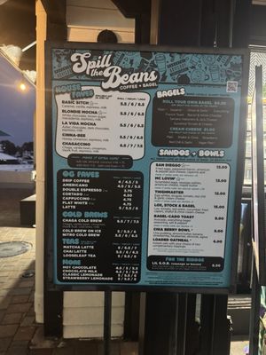 Menu photo 1 Spill the Beans San Diego, CA Menu photo 1 Spill the Beans San Diego, CA