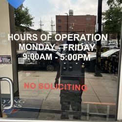 Galls - The hours they are supposed to be open to the public. Not mentioning,closed during lunch hours.