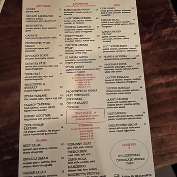 La Cava - Menu - Italian Near Me - New York, New York