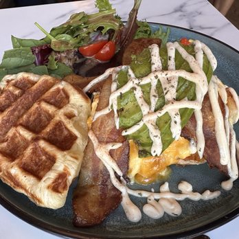 Toast In Town - Croffle Breakfast Sandwich - Salad Near Me - Foster City, California Toast In Town - Croffle Breakfast Sandwich - Salad Near Me - Foster City, California