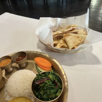 Namaste Chicago - Chicken Thali - Indian Near Me - Chicago, Illinois
