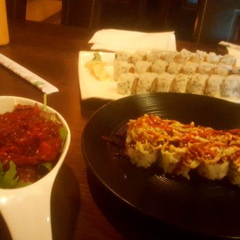 Fushimi Sushi - Iron Man Roll and Spicy Seaweed Salad - Teppanyaki Near Me - Middleburg, Florida