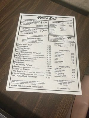 Menu photo 1 Frisco Deli Pearl, MS Menu photo 1 Frisco Deli Pearl, MS