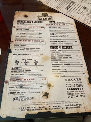 Menu photo 5 Crockery Creek Saloon Nunica, MI