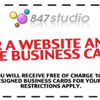 847 Studio - Order a website and get 1000 custom made business cards absolutely FREE !!!! - Web Design Near Me