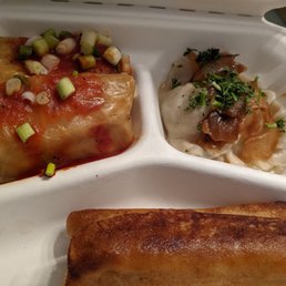 Hungry Tato's Lunch Combo (forgot to take pic of the Borsht soup and bread)